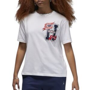Nike T-Shirt WMNS S White Air Jordan Howard University Heavy Weight HBCU Jumpman